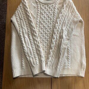 Vintage L.L. Bean cable knit sweater